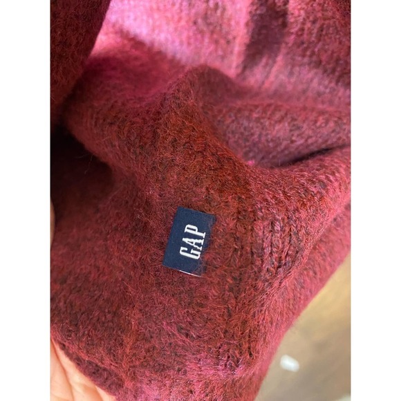 Gap Maroon Red Crewneck Sweater size Small Christmas Sweater NWT - Picture 8 of 11